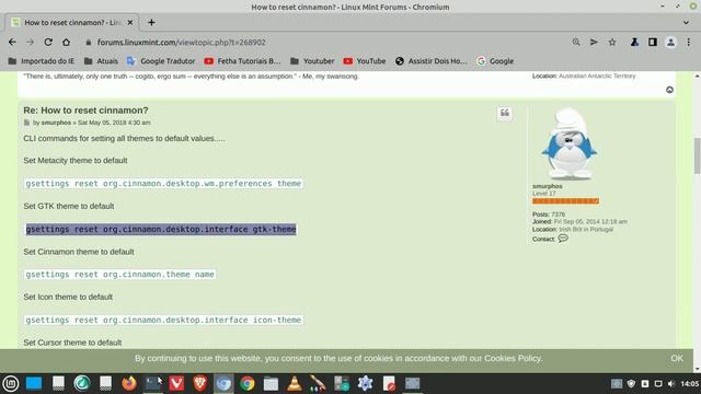 Como Resetar Cinnamon Linux Mint. Configurações Originais do Linux Mint Cinnamon смотреть онлайн