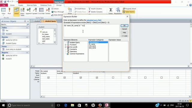If-else condition in MSaccess in हिंदी смотреть онлайн