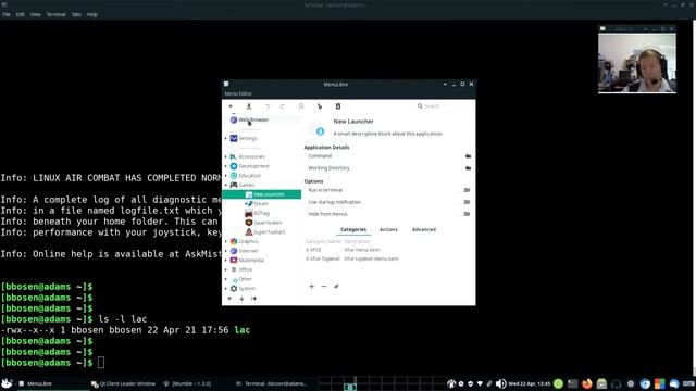 Launching Linux Air Combat From Linux Menu смотреть онлайн
