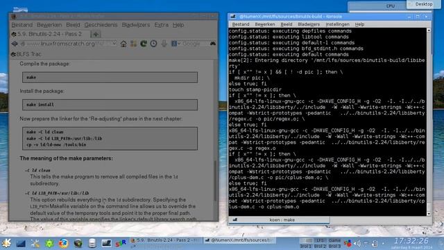 LFS 7.5 Systemd Tutorial Part 9 Chapter 5 Binutils-2.24 Pass2 смотреть онлайн