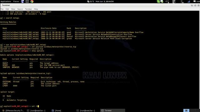 Kali Linux - Exploit Win XP смотреть онлайн