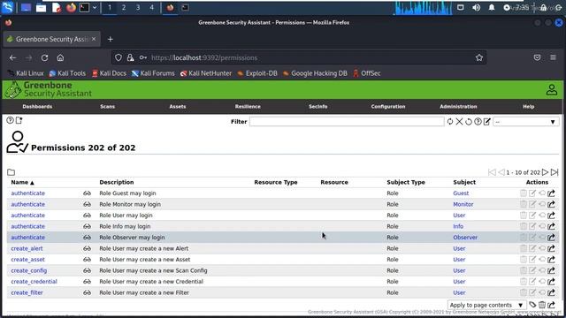 how to configure user role and permission in openvas tool in kali linux смотреть онлайн