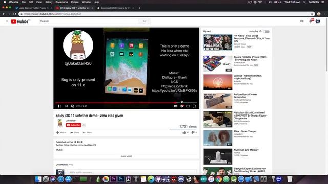 iOS 11.4.1 / 11.0 UNTETHERED JAILBREAK ACHIEVED AND DEMOED! смотреть онлайн