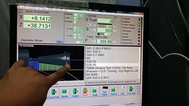 My First CNC 7x14 Mini Lathe Conversion - Part 9 - Gcode demonstrating 8 pos tool turret in Action смотреть онлайн