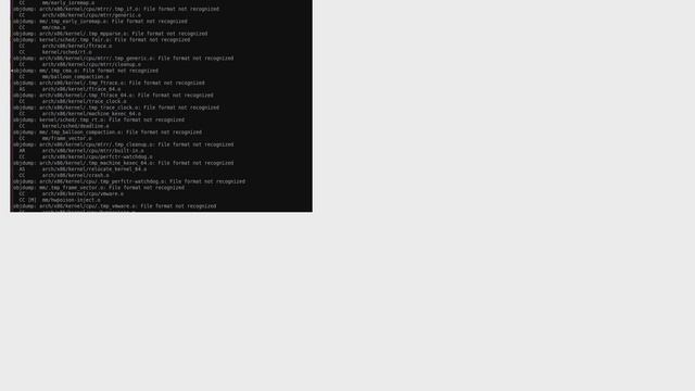Ubuntu: Linux Kernel compile: File format not recognized смотреть онлайн