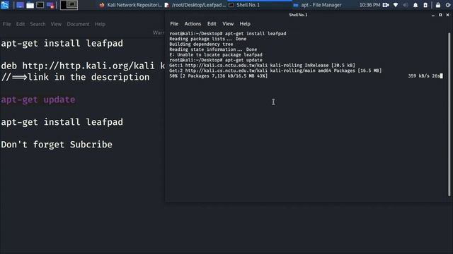 How to install leafpad on kali linux 2020.1 смотреть онлайн