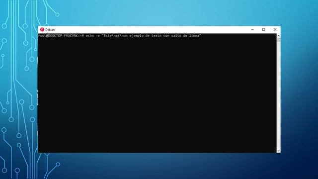 Comando de linux para mostrar texto con salto de linea смотреть онлайн
