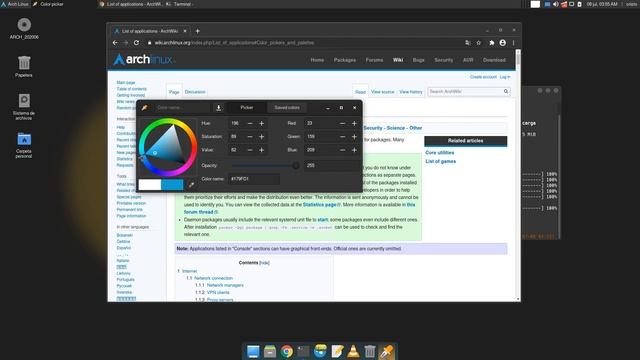 Instalar Color picker en Arch Linux - gcolor3 смотреть онлайн