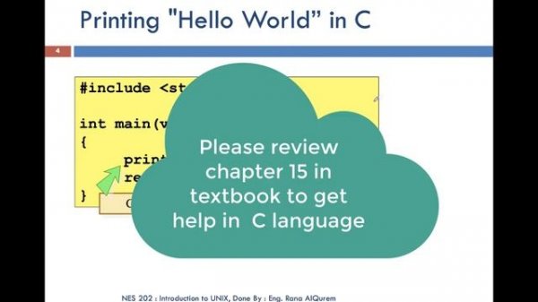 Chapter 16 Part 1 - Introduction to UNIX system- JUST university