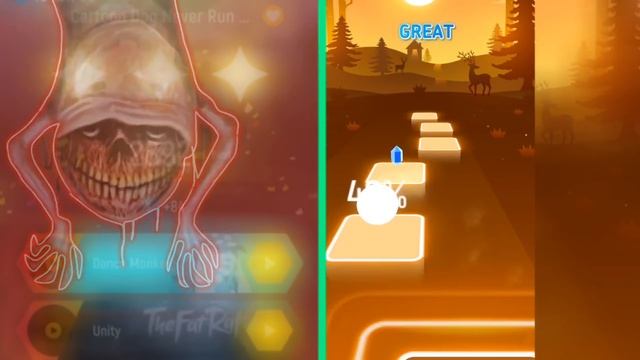 Bridge Worm Vs Cartoon Dog Song - Tiles Hop "Endless Mode" Linux Fun смотреть онлайн