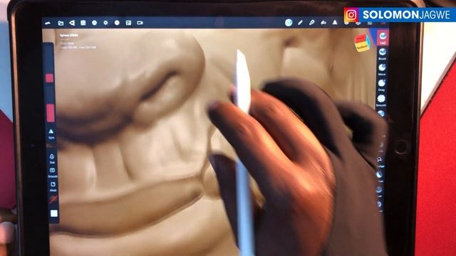 Sculpting using Nomad with an iPad Pro & Apple Pencil ~ Concept Character смотреть онлайн