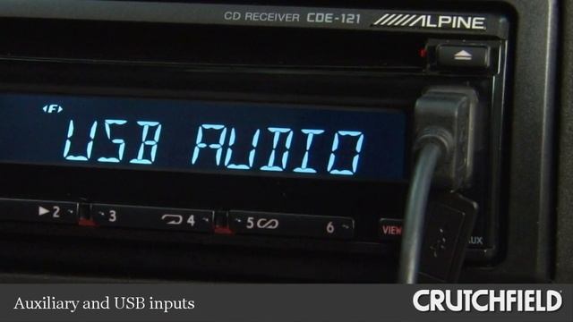 Alpine CDE-121 CD Receiver Display and Controls Demo | Crutchfield Video смотреть онлайн