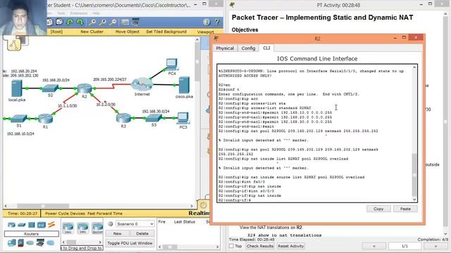 5.2.3.6 Packet Tracer - Implementing Static and Dynamic NAT смотреть онлайн