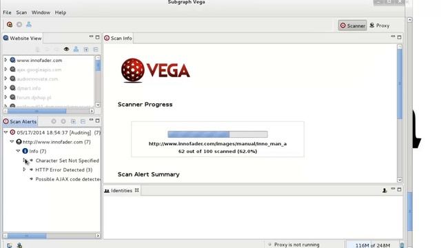 how to scan a website using vega (KALI LINUX) смотреть онлайн