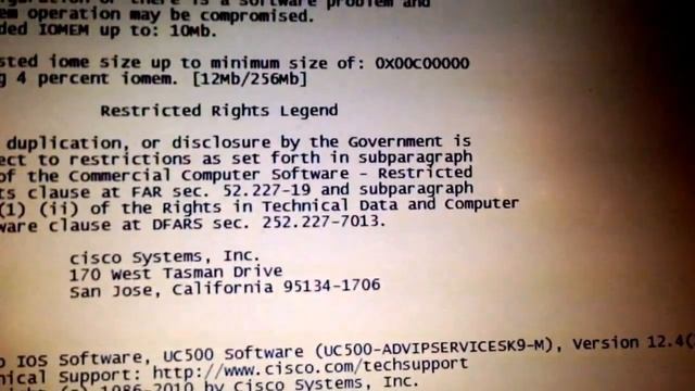 Upload IOS by TFTP in Rommon mode CISCO UC520 смотреть онлайн