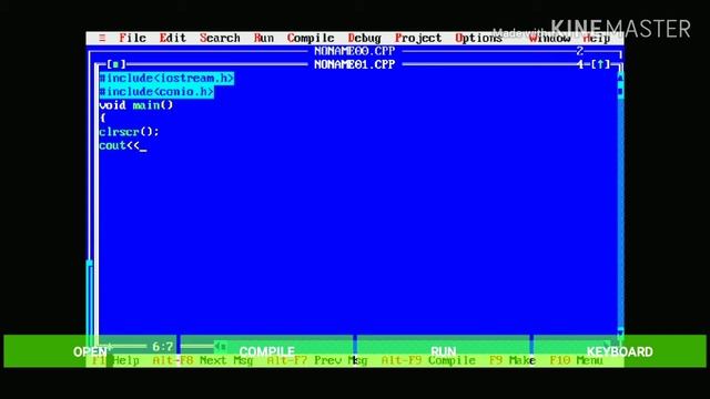 Use of conio header file. смотреть онлайн