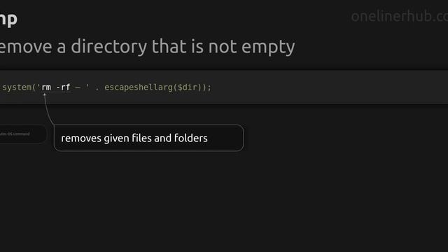 Remove a directory that is not empty смотреть онлайн