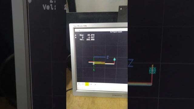 Testando a macro de rosca do Linux CNC смотреть онлайн
