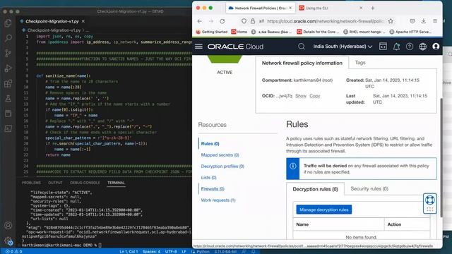 Checkpoint Firewall to OCI Network Firewall - Migration tool смотреть онлайн