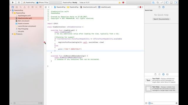 3D Touch - Peek And Pop In Xcode 8 (Swift 3) смотреть онлайн