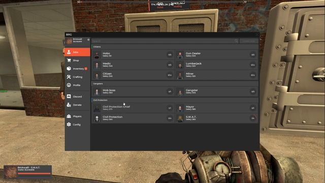 Brick's Essentials 1.0.2 - F4, Inventory, Crafting, Printers, Armory, Bank, Levelling смотреть онлайн