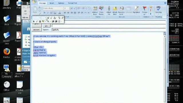 Office 2k7 on SuSE 11 смотреть онлайн