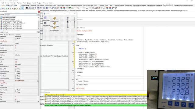 Lazarus Modbus Haberleşme (Pascal Scada) Entes MPR63 Enerji Analizör.