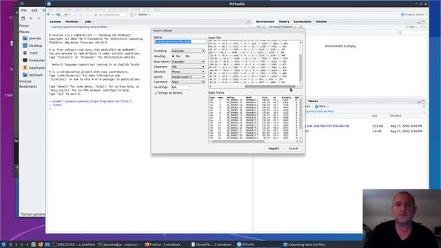 Importing data tables into RStudio and tips смотреть онлайн