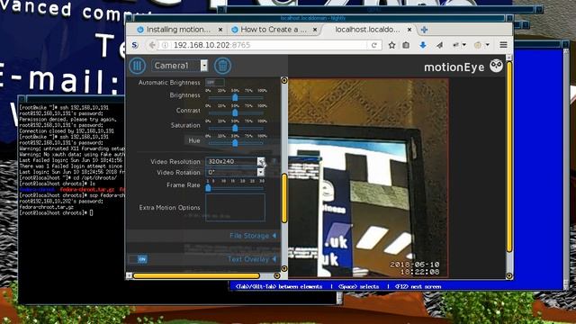 Installing Motioneye into a Fedora 26 Chroot and testing it смотреть онлайн