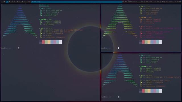 Arch Linux DWM with picom animations смотреть онлайн
