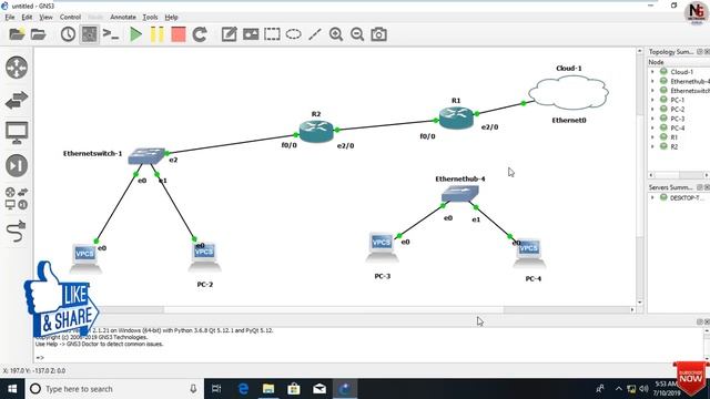 How To Apply Gns3 Custom Symbols || cisco networking topology symbols смотреть онлайн