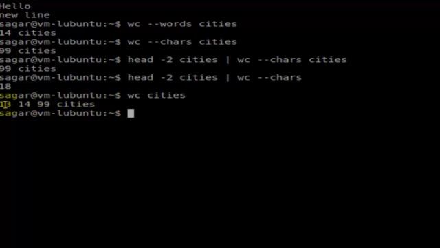 How to read output of wc command in Linux Shell terminal смотреть онлайн