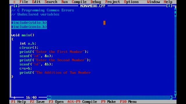 Error : Undeclared Variables in C Programming - How to Fix It смотреть онлайн