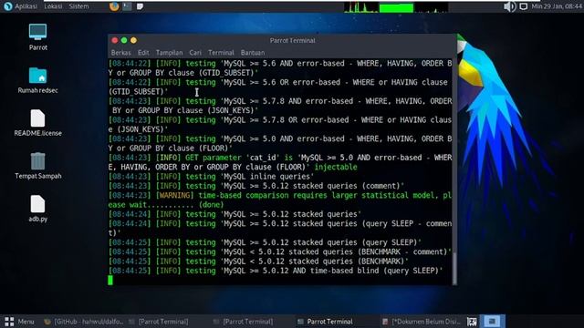 Mencari Bug SQL dan XSS Dengan Parameter || ParrotOS 2023 смотреть онлайн