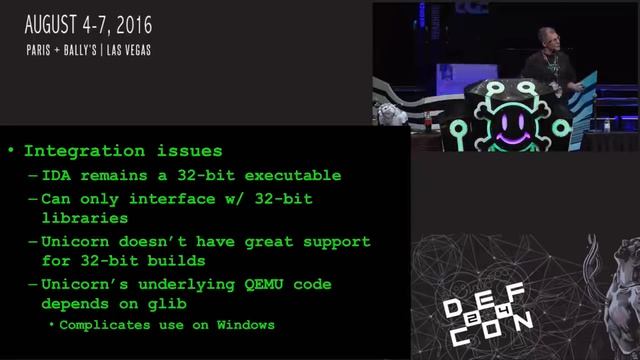 DEF CON 24 - Sk3wlDbg: Emulating All (well many) of the Things with Ida смотреть онлайн