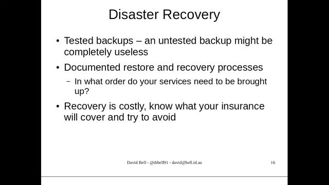 In Case of Emergency: Break Glass - BCP, DRP, & Digital Legacy смотреть онлайн