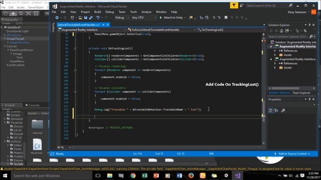 Build User Interface Augmented Reality Using Unity & Vuforia смотреть онлайн