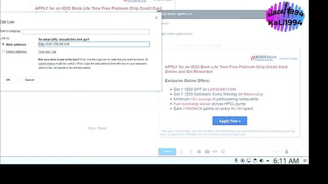 Beef Gmail Account Links And System Hacking on Linux 2020@KaLi1994 смотреть онлайн
