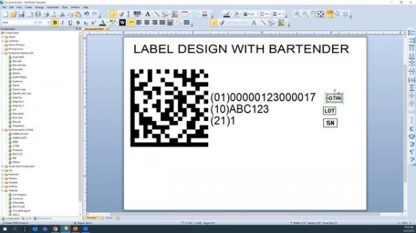 Label Design with BarTender — September 2023