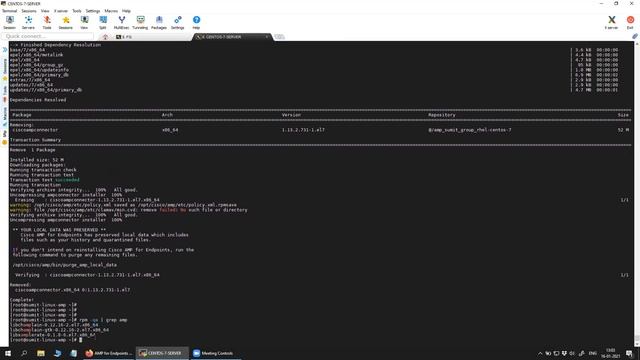 How to Uninstall Cisco AMP-4E connector from the CentOS 6/7/8 and remove all the related files смотреть онлайн