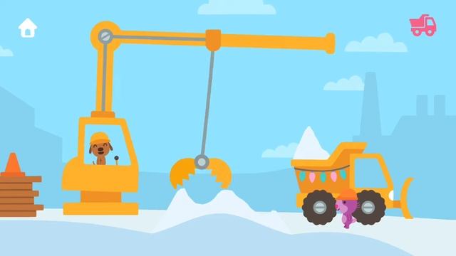 Sago Mini Holiday Trucks and Diggers | Drive Rosie’s dump truck filled with snow - By Sago Sago смотреть онлайн