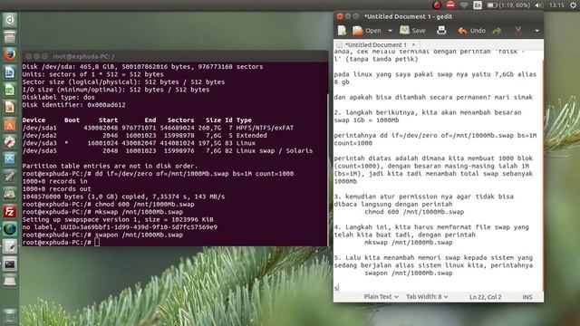 Menambah Swap di Linux Ubuntu 15.04 смотреть онлайн