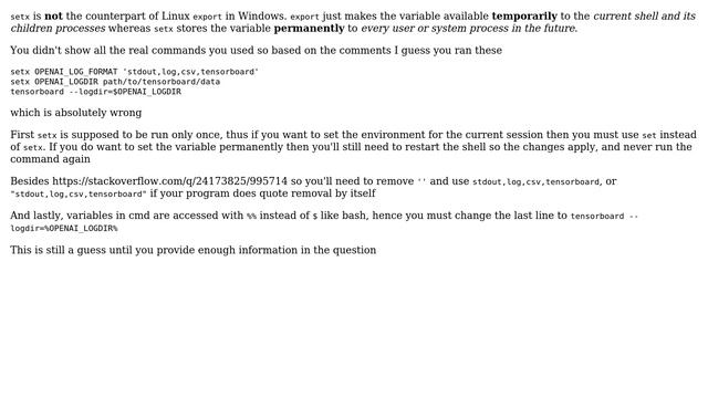 Equivalent of export command in Windows (3 Solutions!!) смотреть онлайн