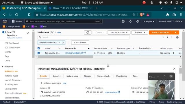 How to Create, Connect and Delete AWS Linux EC2 Instance | Setup Apache 2 Webserver on Ubuntu 20.04 смотреть онлайн