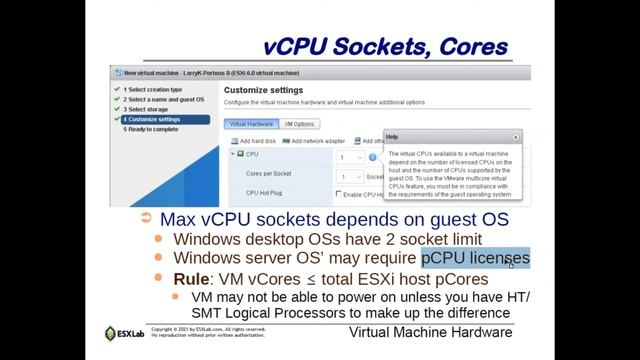 VMware vSphere 7 How-To Size, Specify, Edit VM Virtual Hardware смотреть онлайн