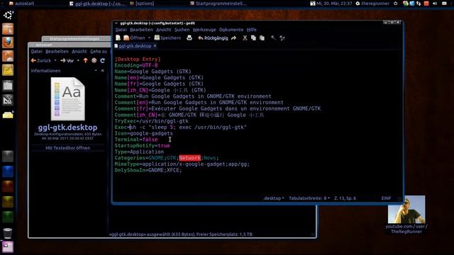 Ubuntu : Autostart der Google Gadgets Uhr ohne Sidebar und mit Zeitverzögerung смотреть онлайн