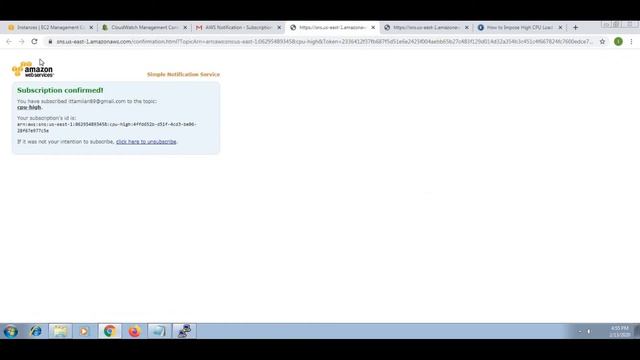 Tamil AWS Cloudwatch EC2 Instance CPU utilization send the email alerts Step By Steps Tutorial ? смотреть онлайн