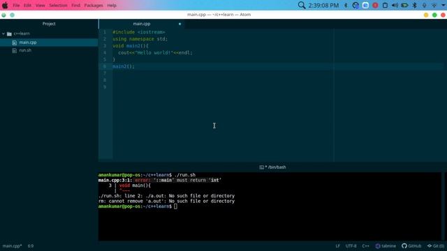Learn C++(variables, and print and input) смотреть онлайн