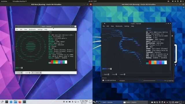KDE Neon vs Kali Linux смотреть онлайн