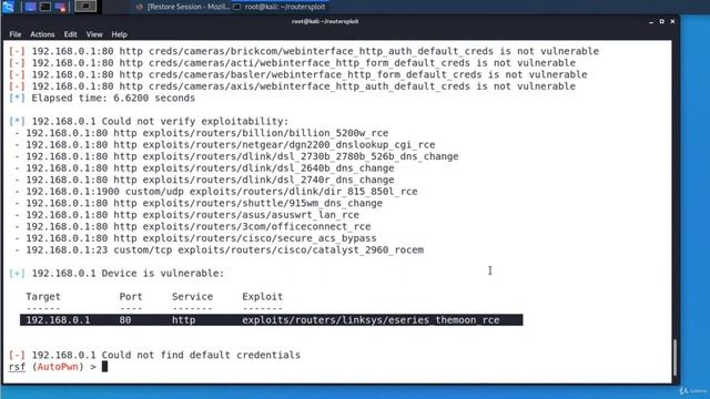 2 Exploiting the Default Gateway Using RouterSploit смотреть онлайн